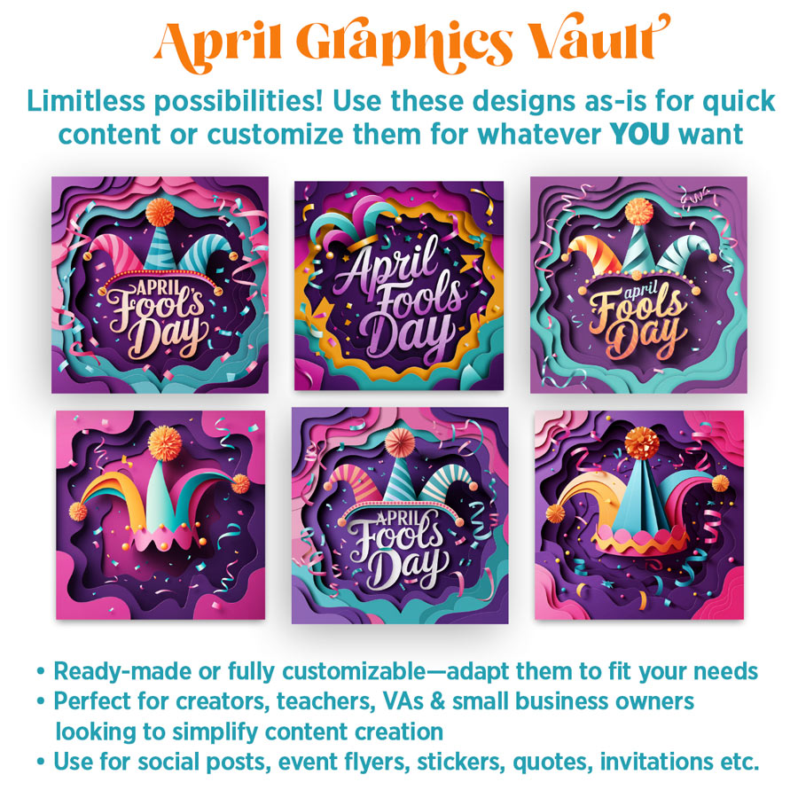 April Graphics Vault: 189 digital + print graphics