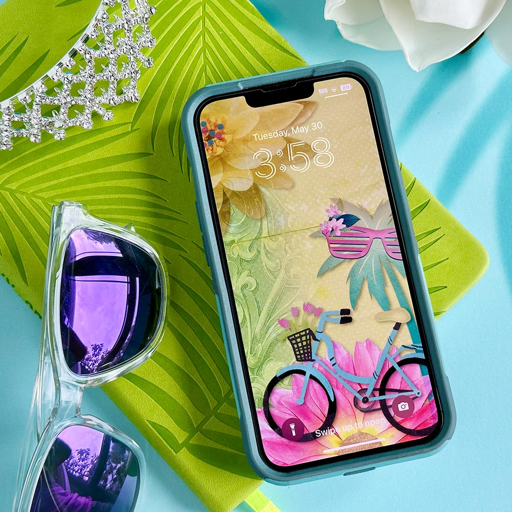 Bicycle summer phone wallpaper background
