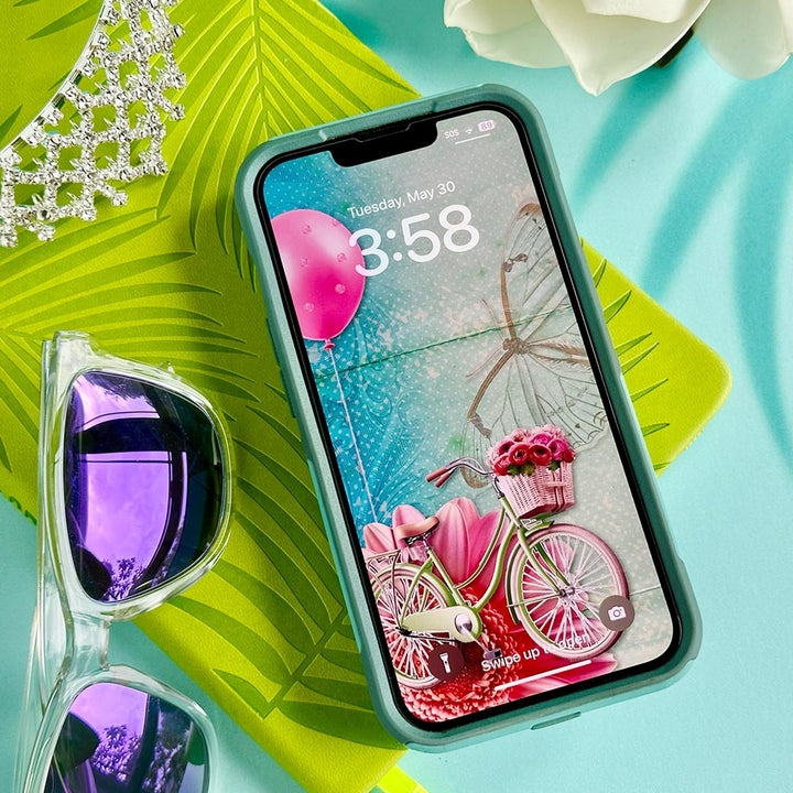 Bicycle summer phone wallpaper background