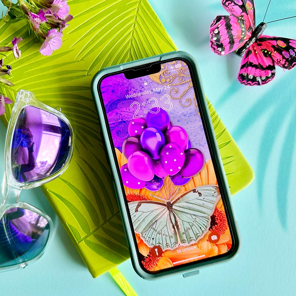Butterfly summer phone wallpaper background