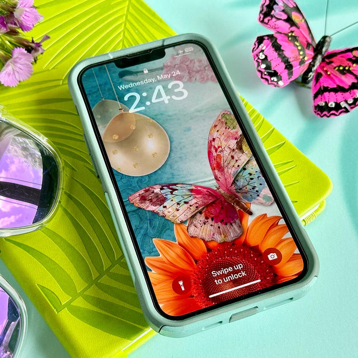 Butterfly summer phone wallpaper background