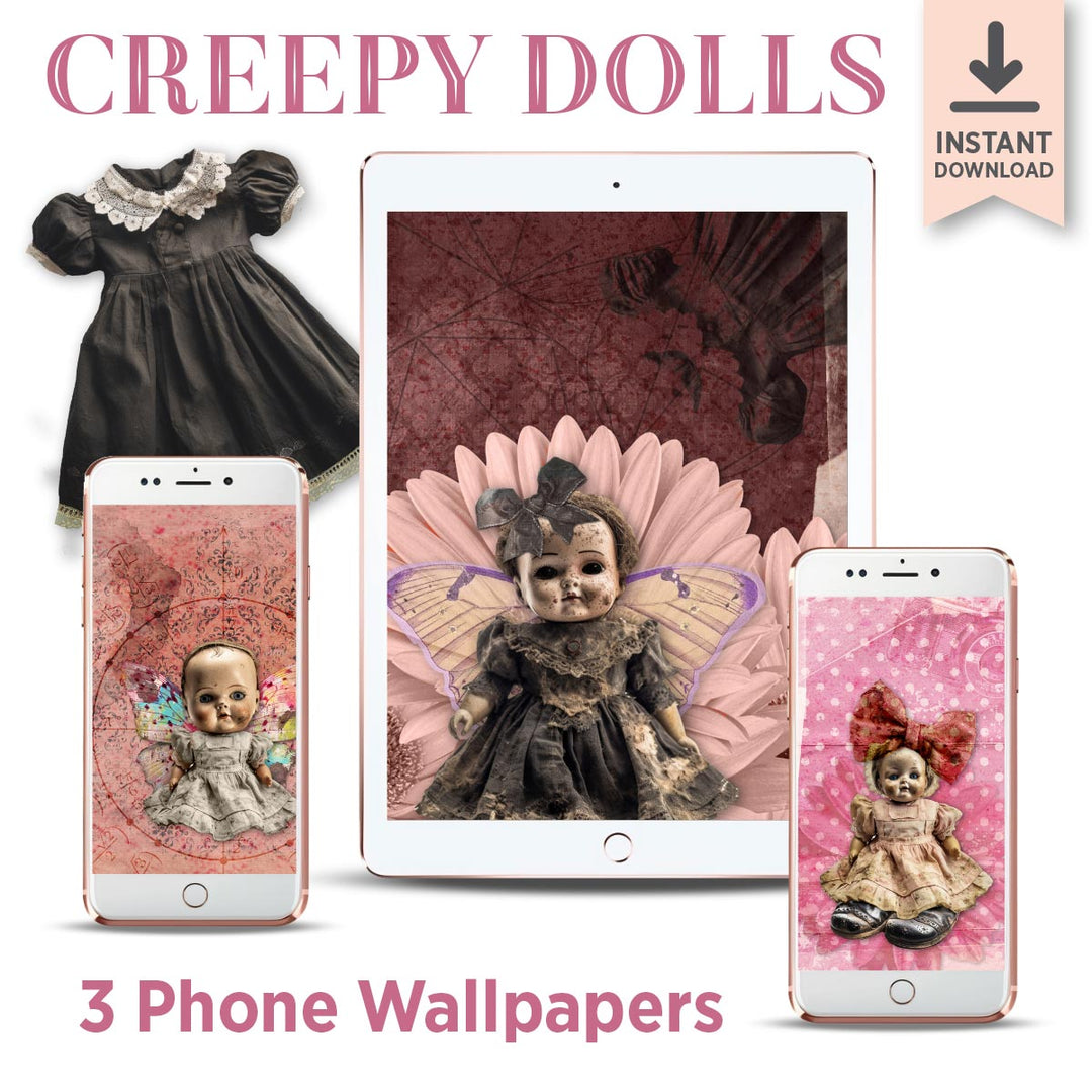 Creepy Doll phone wallpaper background