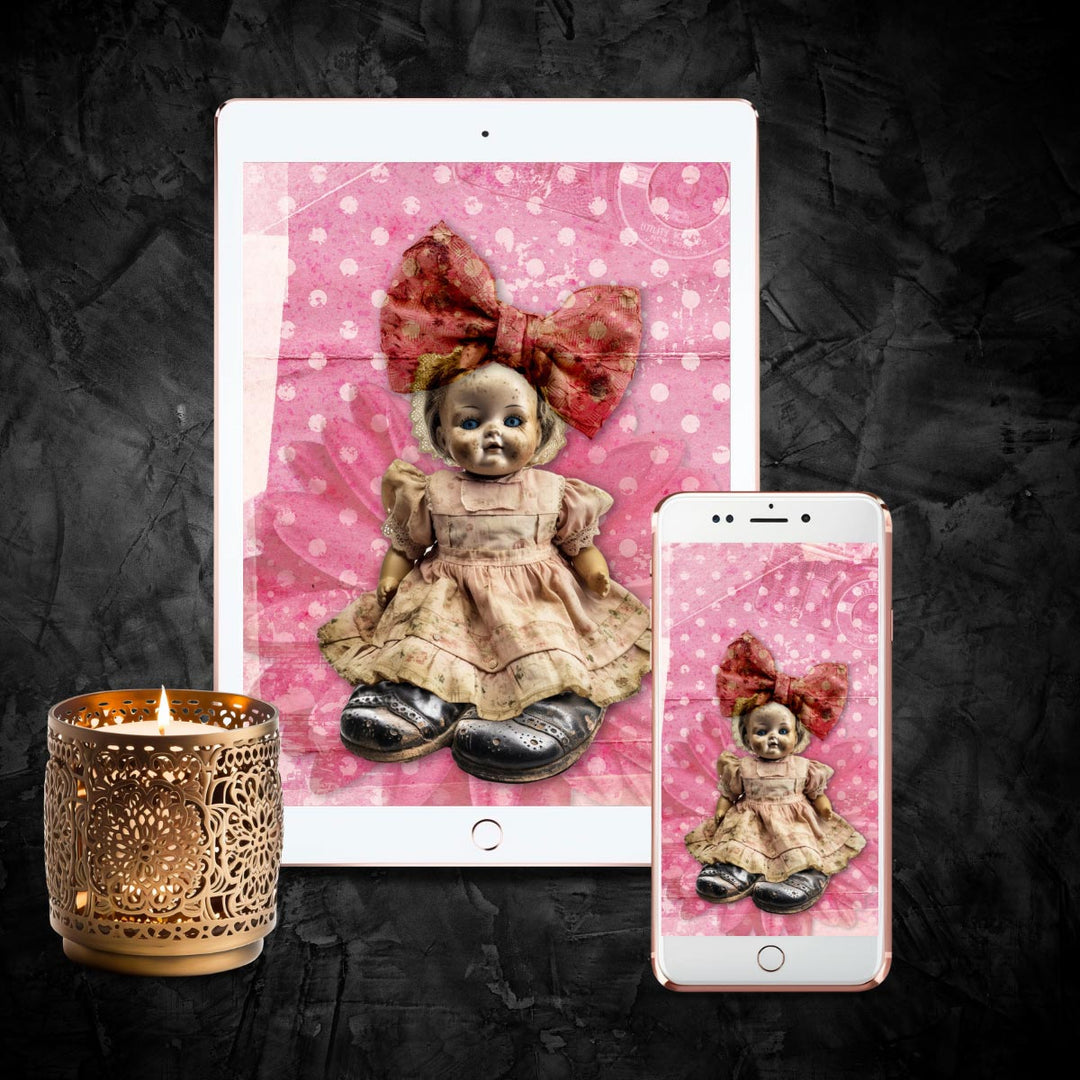 Creepy Doll phone wallpaper background