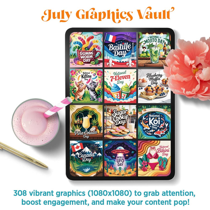 July Graphics Vault: 308 digital + print graphics