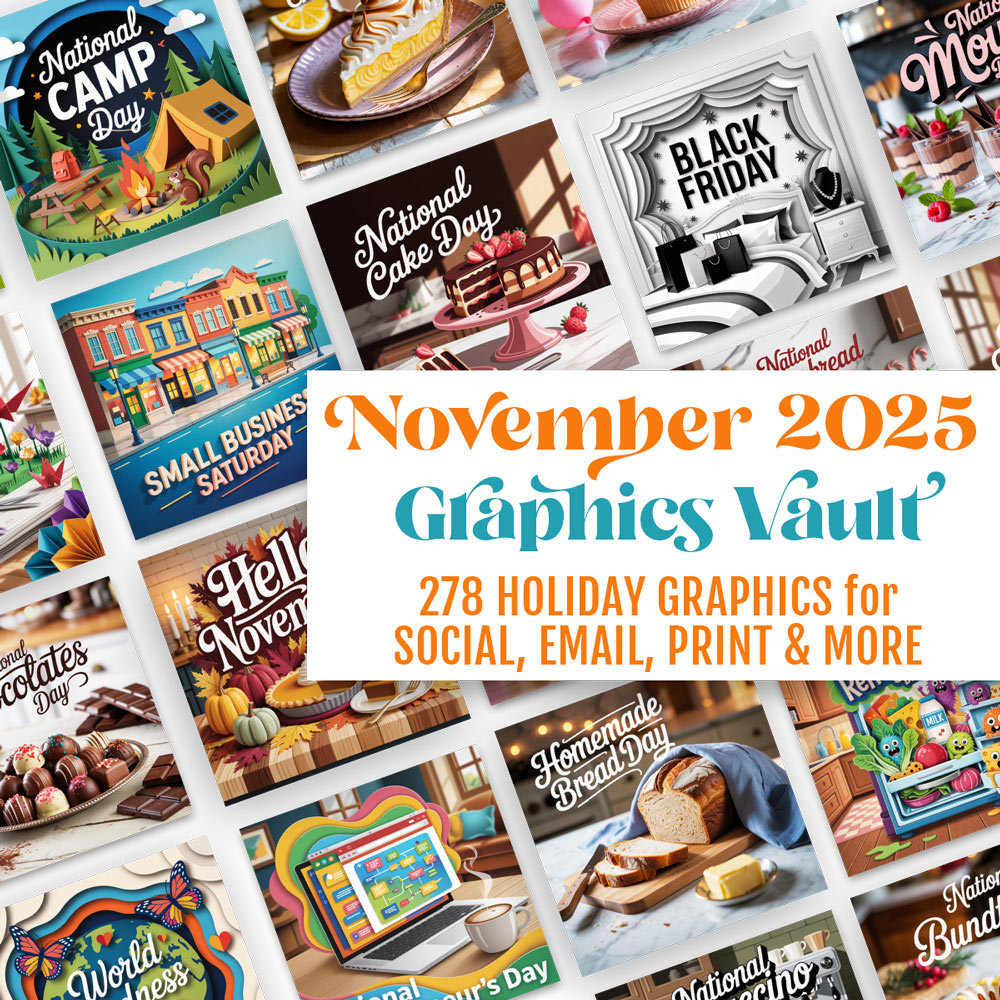 November '25 Graphics Vault: Marketing kit + 278 graphics