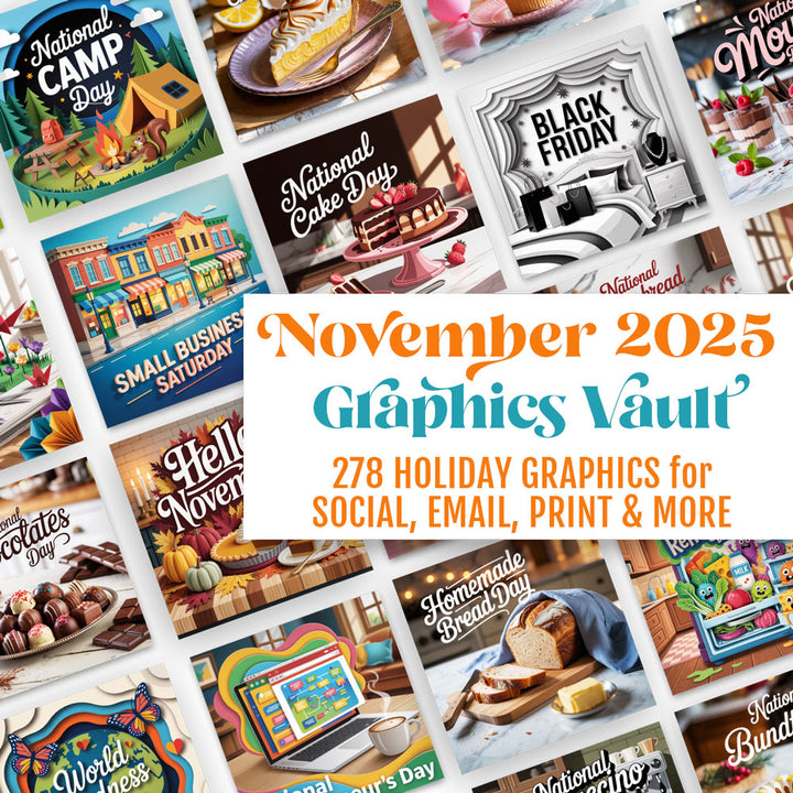 November '25 Graphics Vault: Marketing kit + 278 graphics