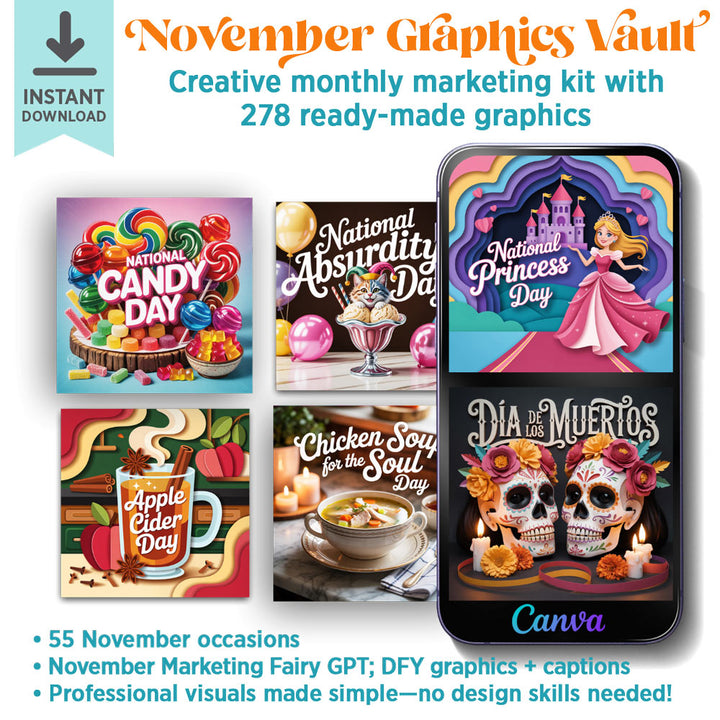 November '25 Graphics Vault: Marketing kit + 278 graphics