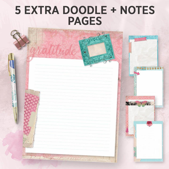 April Deluxe Planner: Retro planner + journal (17 pages)