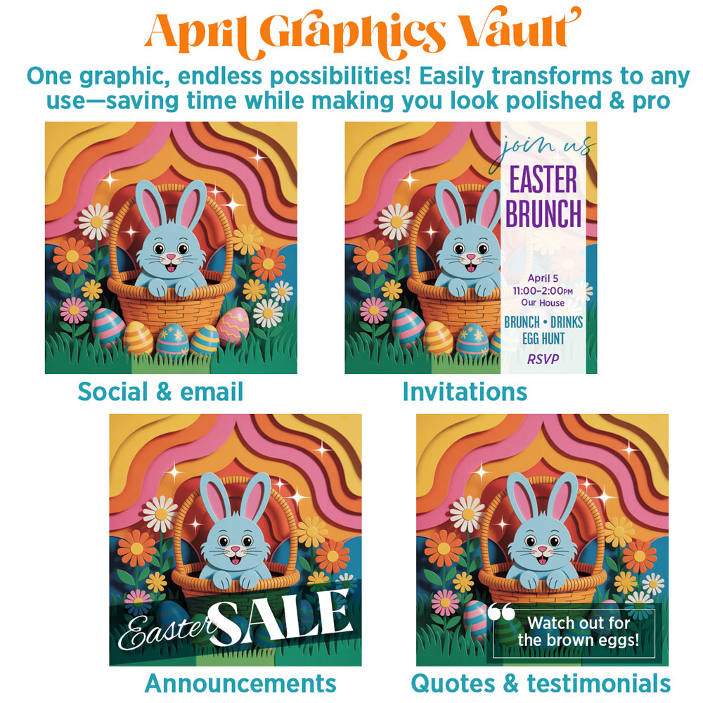 April '26 Graphics Vault: Marketing kit + 327 graphics