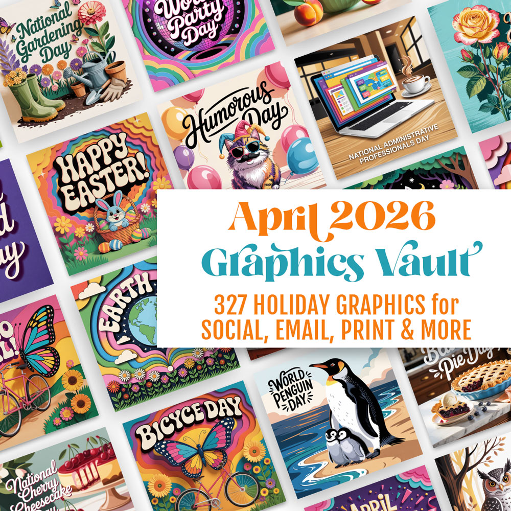 April '26 Graphics Vault: Marketing kit + 327 graphics