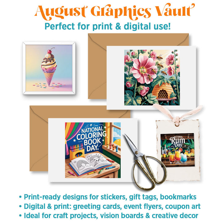 August Graphics Vault: 302 digital + print graphics