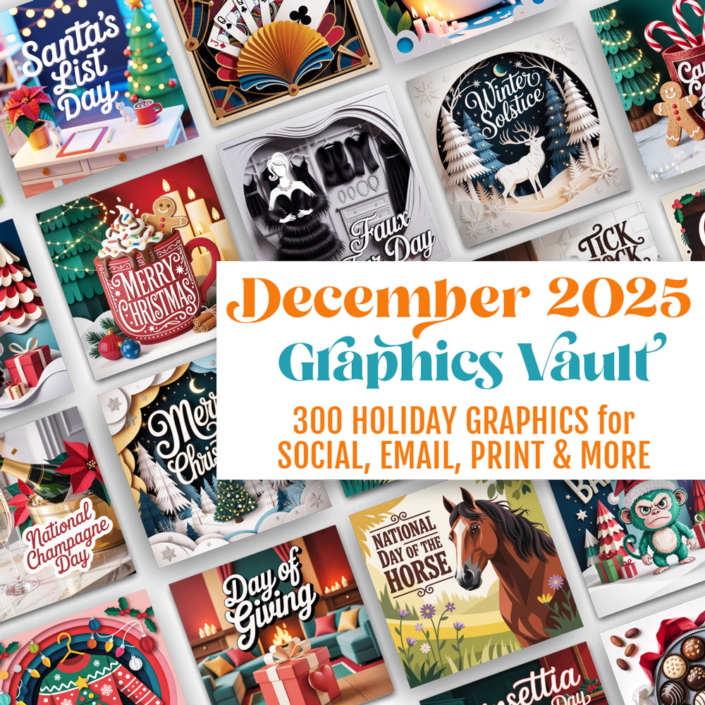 December '25 Graphics Vault: Marketing kit + 300 graphics