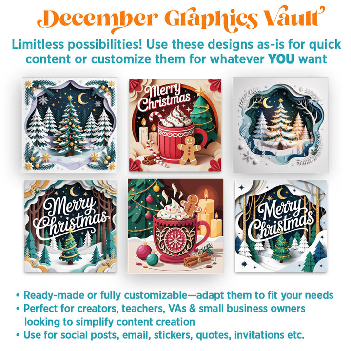 December '25 Graphics Vault: Marketing kit + 300 graphics