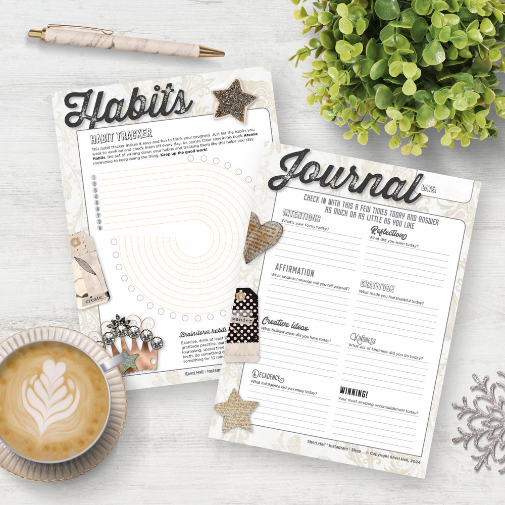 January Planner: Cute & Retro (12 pages)