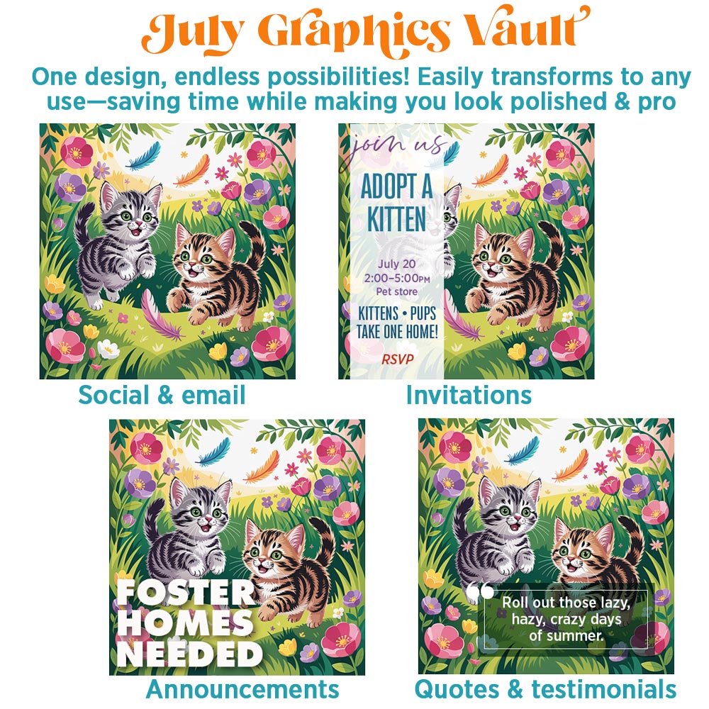 July Graphics Vault: 308 digital + print graphics