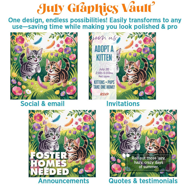 July Graphics Vault: 308 digital + print graphics
