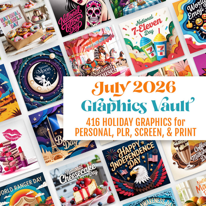July '26 Graphics Vault: Marketing kit + 416 graphics