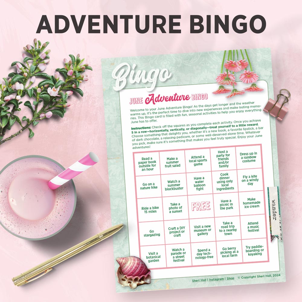 June Planner: printable + digital (8 pages)