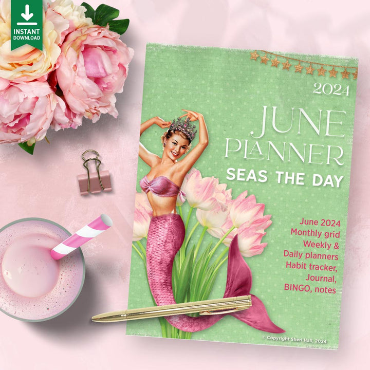 June Planner: printable + digital (8 pages)