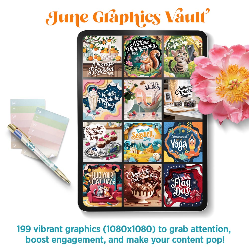June Graphics Vault: 199 digital + print graphics