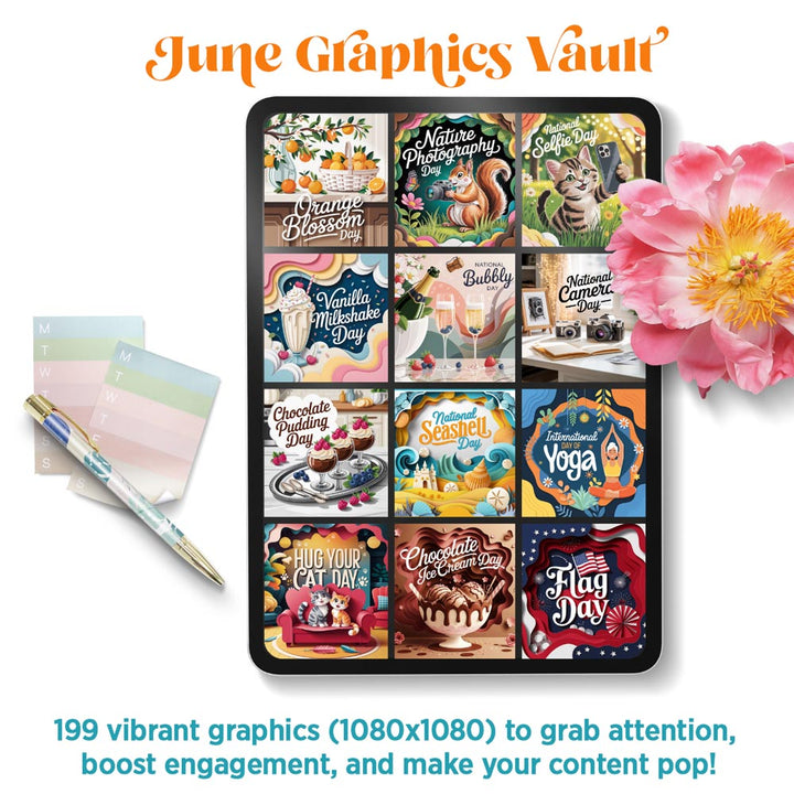 June Graphics Vault: 199 digital + print graphics