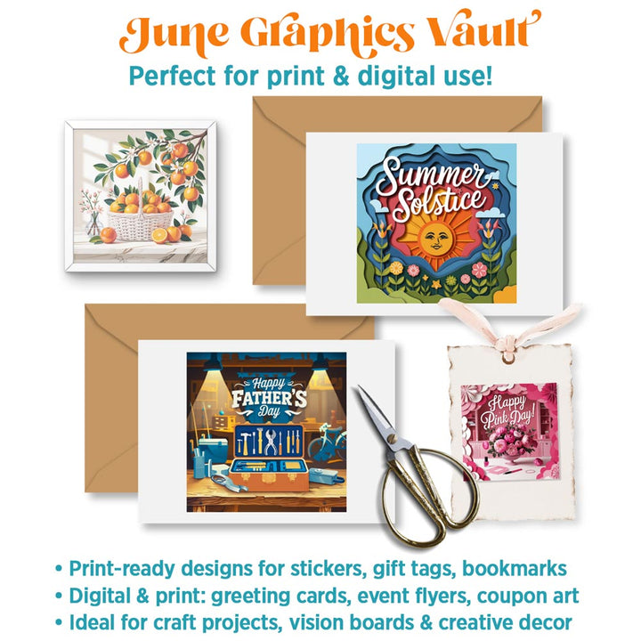 June Graphics Vault: 199 digital + print graphics
