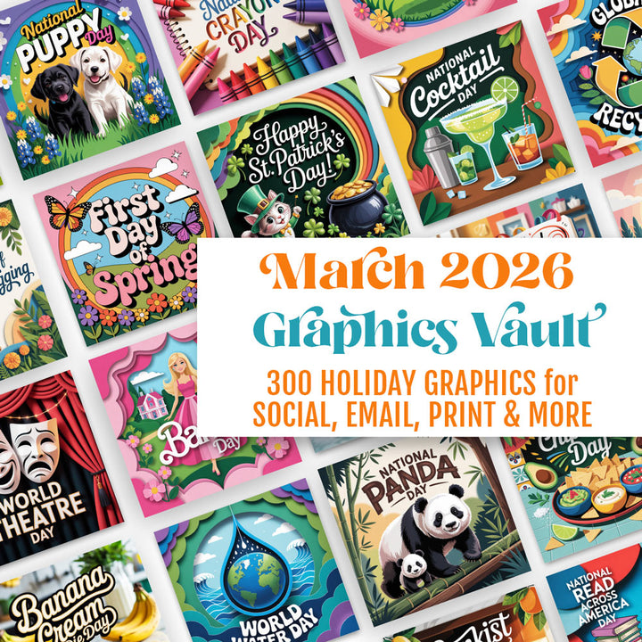 March '26 Graphics Vault: Marketing kit + 300 graphics