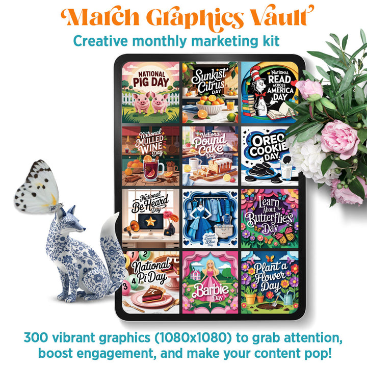 March '26 Graphics Vault: Marketing kit + 300 graphics