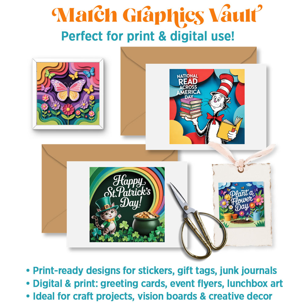 March '26 Graphics Vault: Marketing kit + 300 graphics