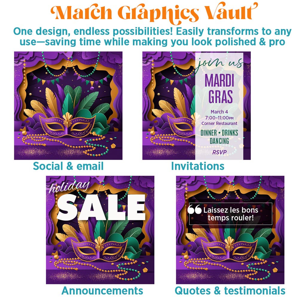 March Graphics Vault: 215 digital + print graphics