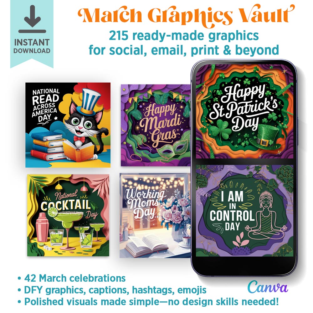 March Graphics Vault: 215 digital + print graphics