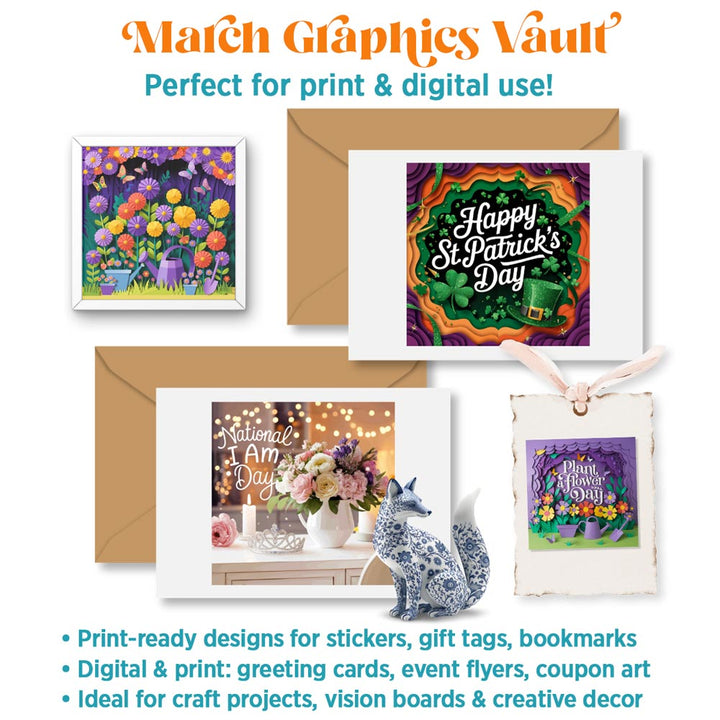 March Graphics Vault: 215 digital + print graphics