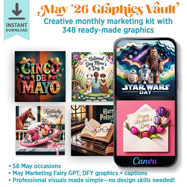 May '26 Graphics Vault: Marketing kit + 348 graphics