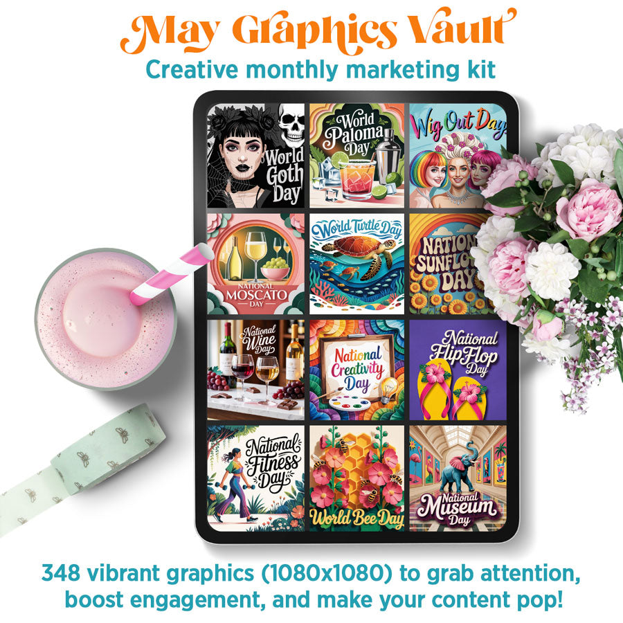 May '26 Graphics Vault: Marketing kit + 348 graphics