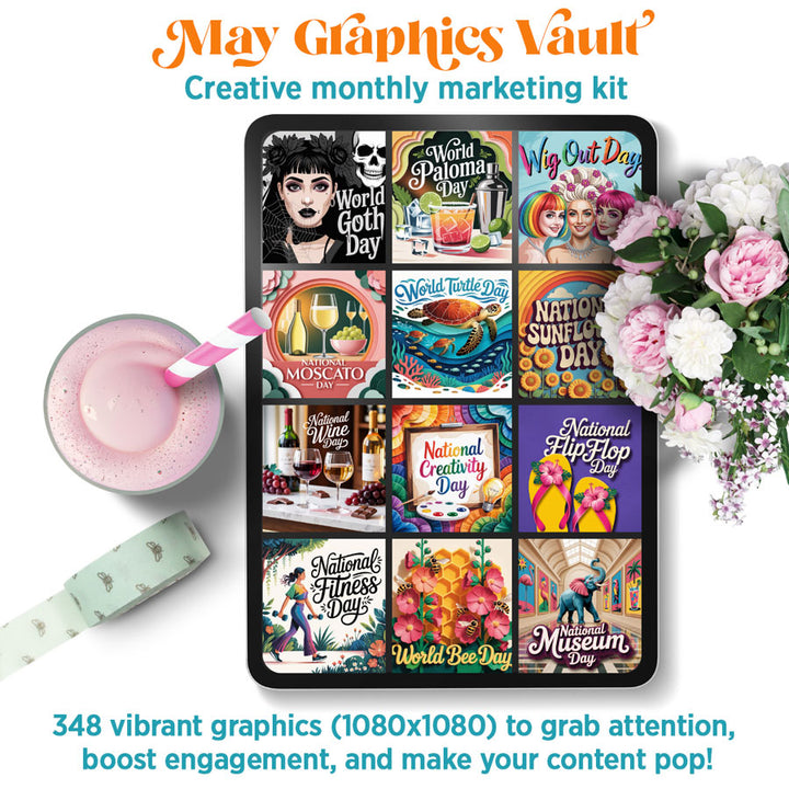 May '26 Graphics Vault: Marketing kit + 348 graphics