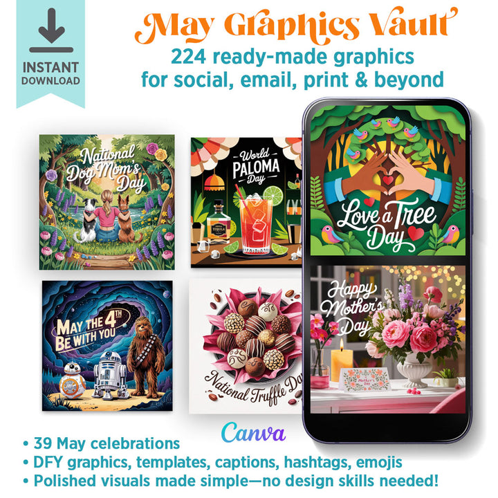 May Graphics Vault: 224 digital + print graphics