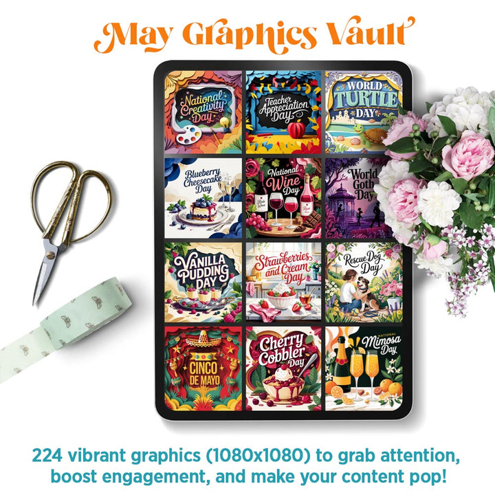 May Graphics Vault: 224 digital + print graphics