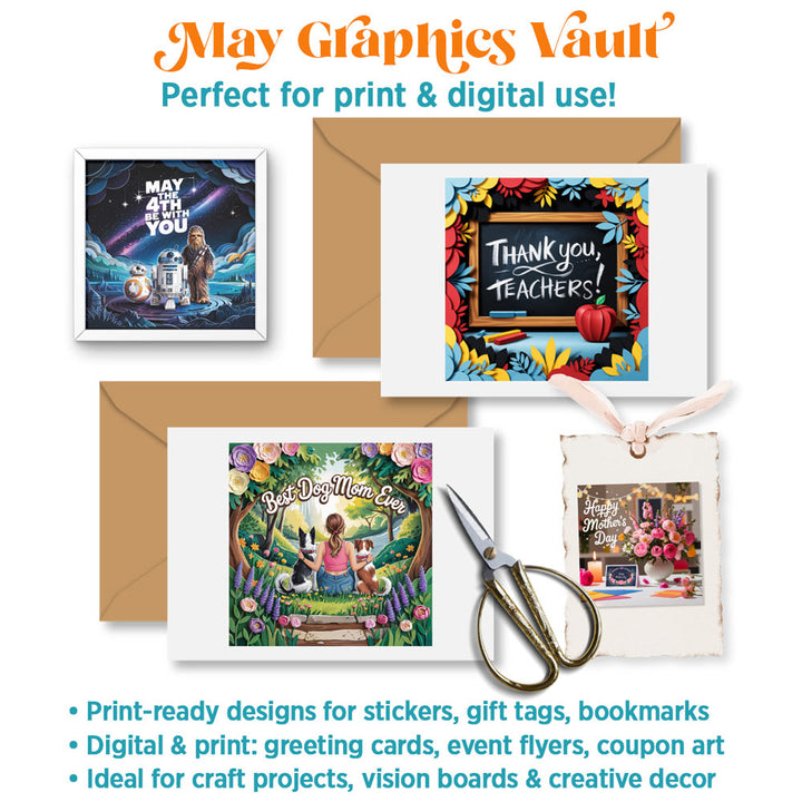 May Graphics Vault: 224 digital + print graphics