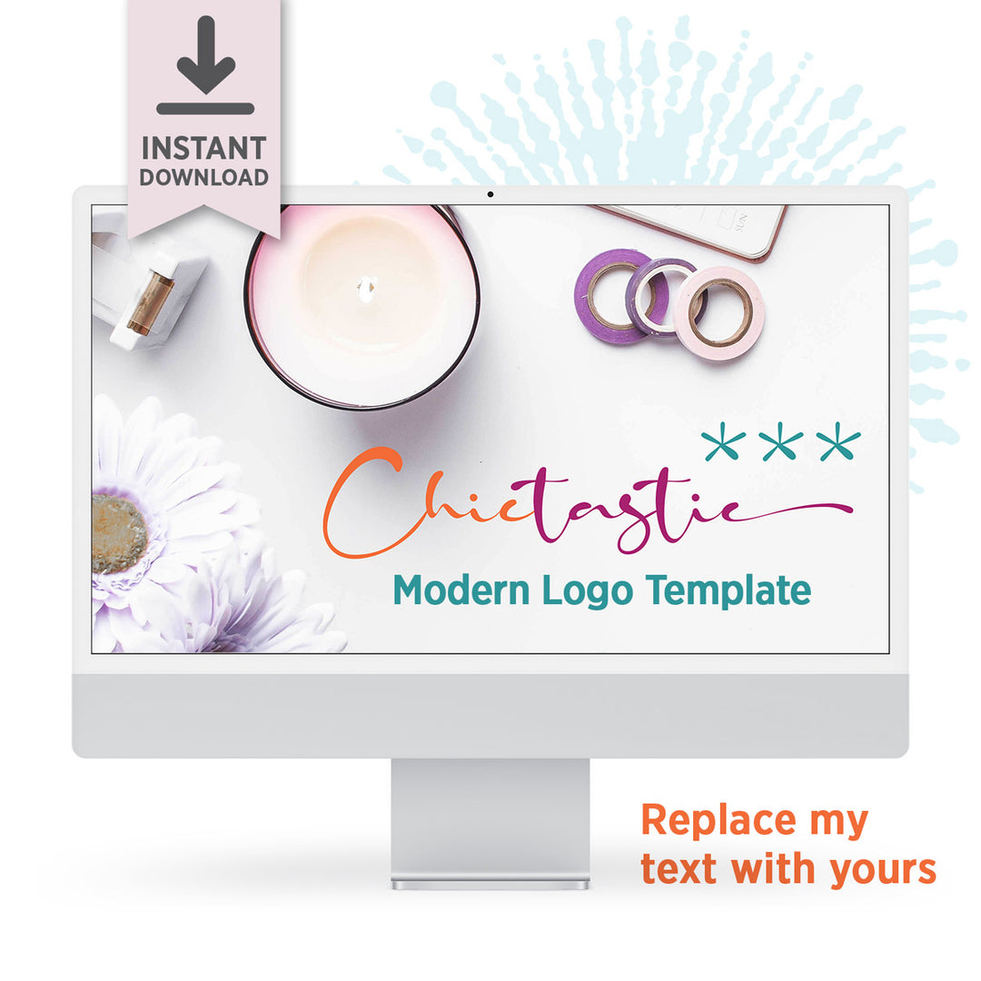 Professional Modern Logo Template for Illustrator: Chictastic