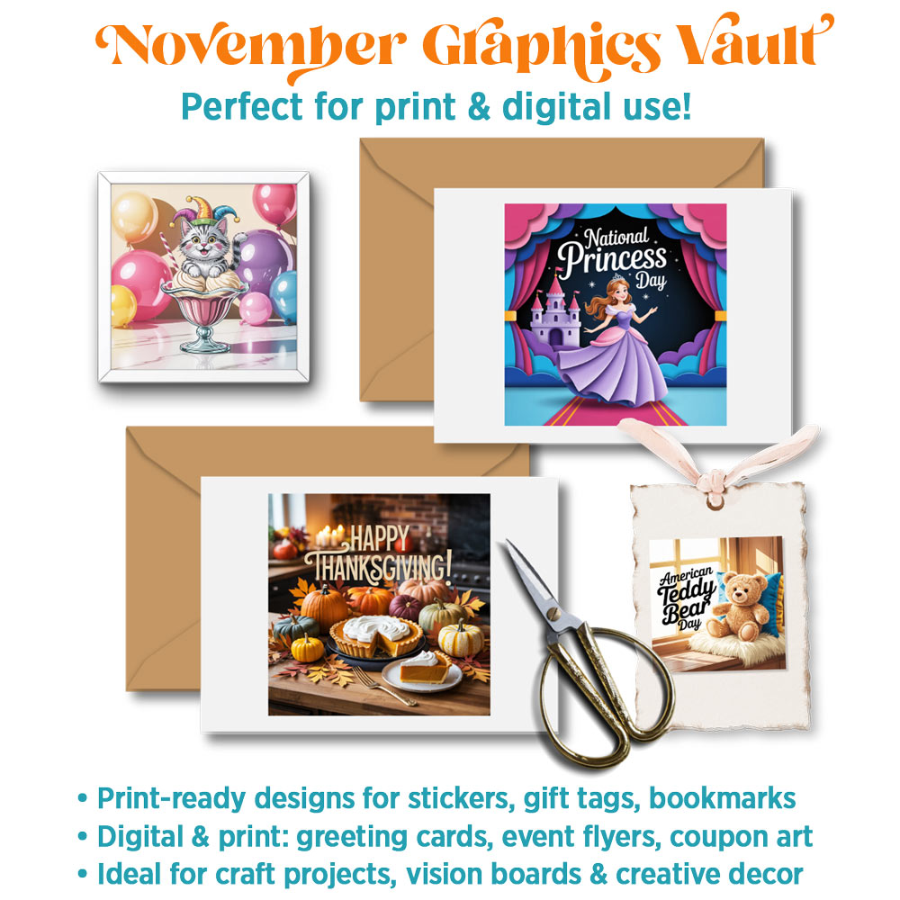 November '25 Graphics Vault: Marketing kit + 278 graphics
