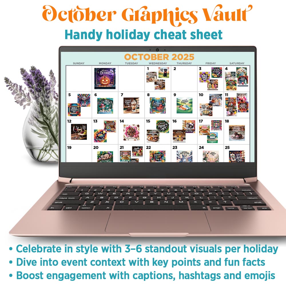 October '25 Graphics Vault: Marketing kit + 281 graphics