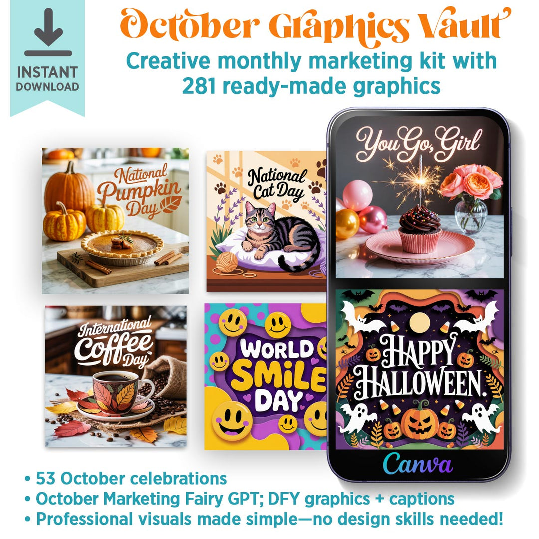 October '25 Graphics Vault: Marketing kit + 281 graphics