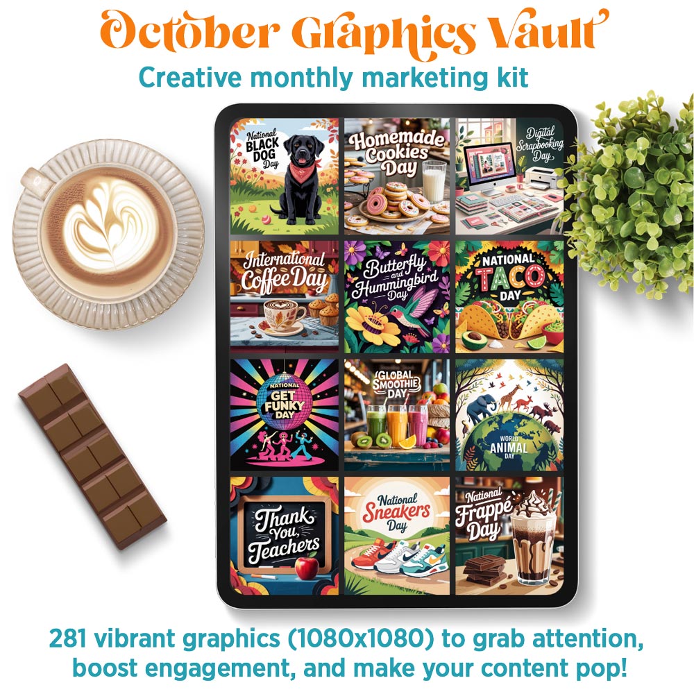 October '25 Graphics Vault: Marketing kit + 281 graphics