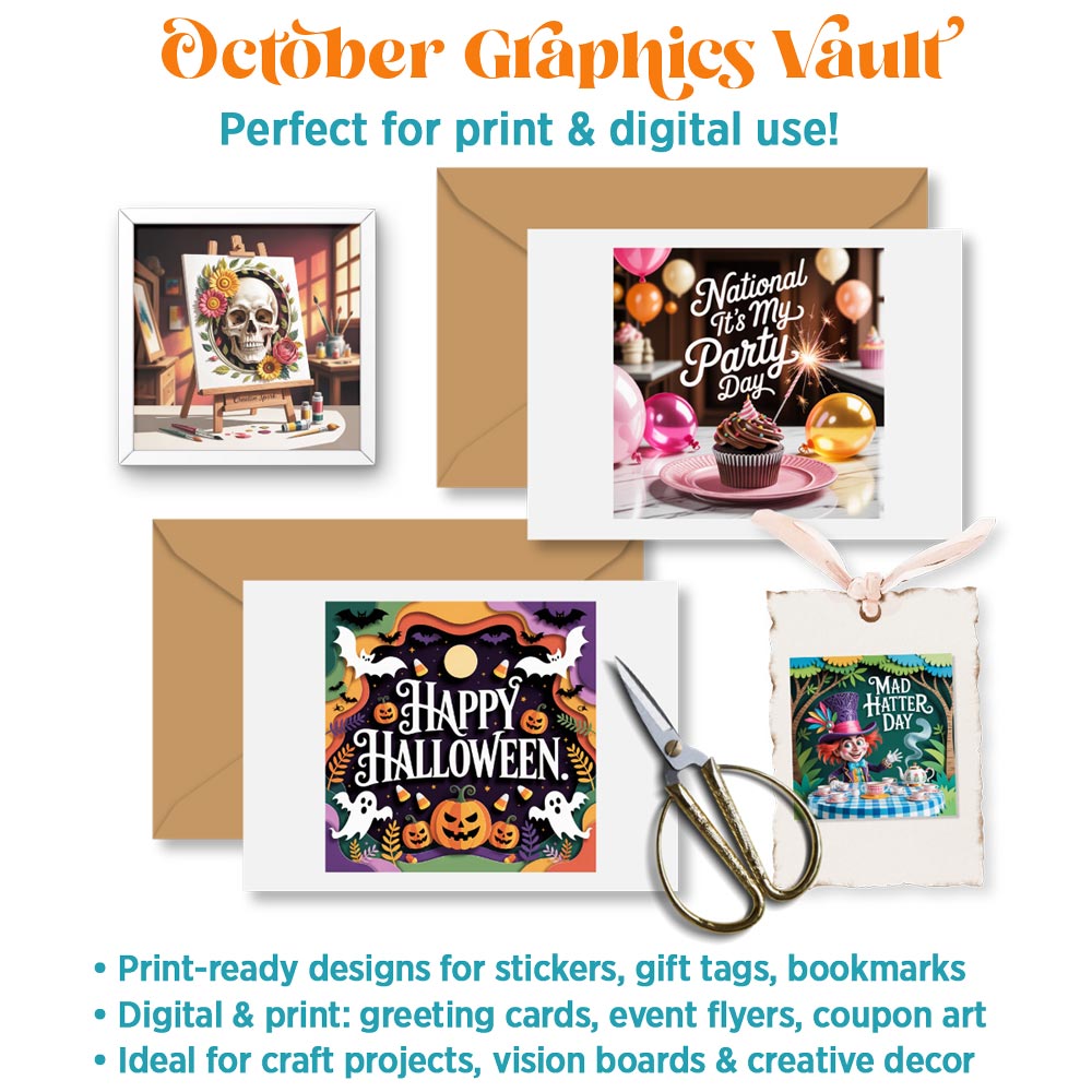 October '25 Graphics Vault: Marketing kit + 281 graphics