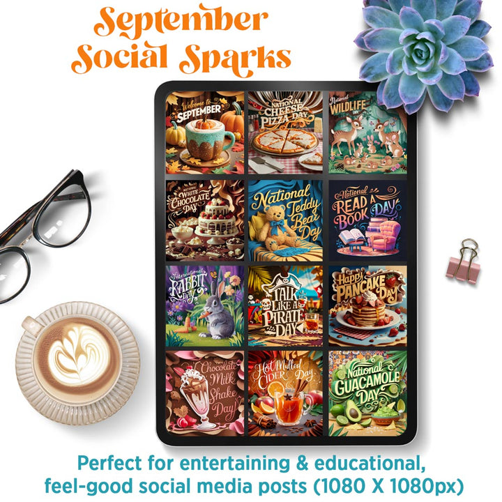 September Social Sparks: 67 social Canva templates