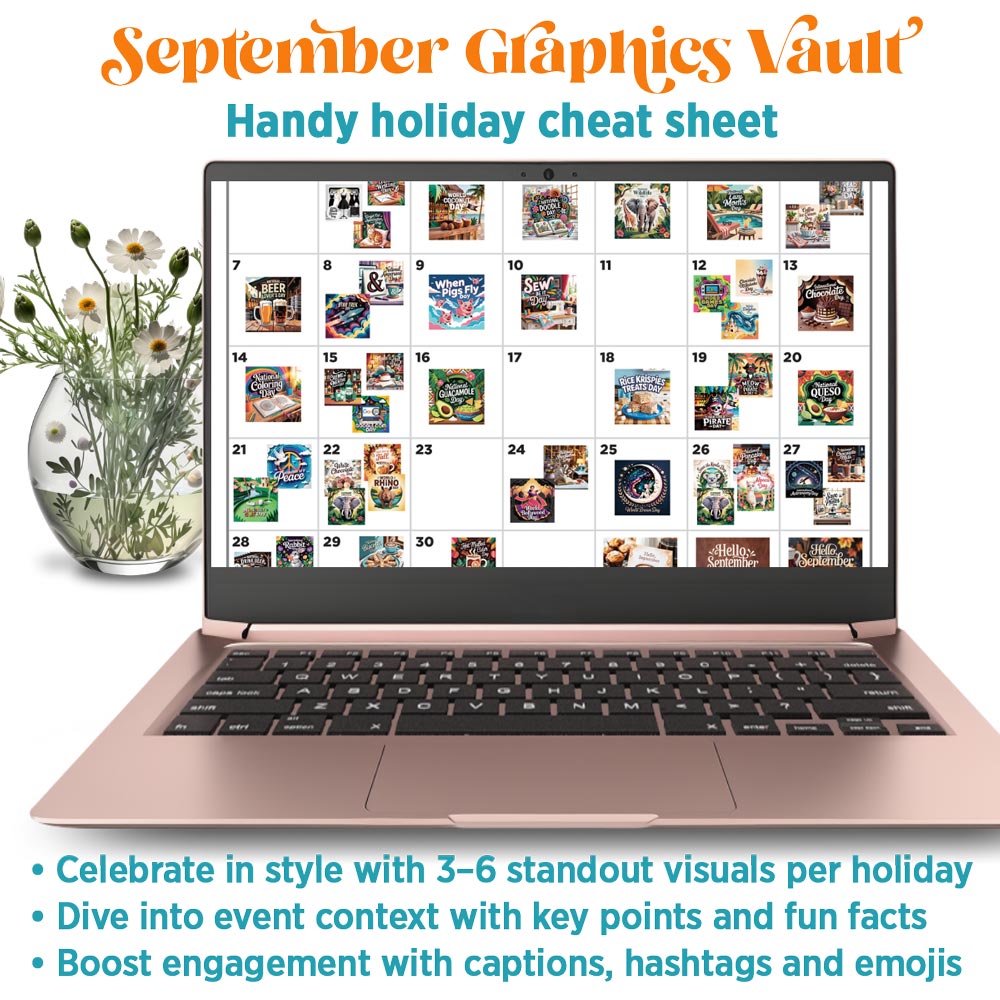 September '25 Graphics Vault: Marketing kit + 275 graphics