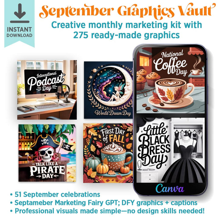 September '25 Graphics Vault: Marketing kit + 275 graphics