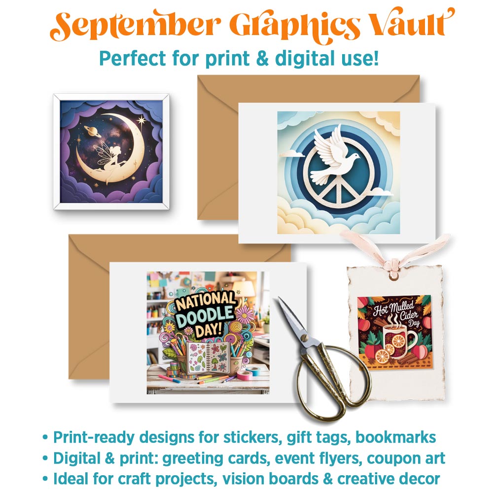 September '25 Graphics Vault: Marketing kit + 275 graphics