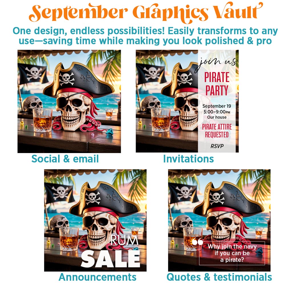 September '25 Graphics Vault: Marketing kit + 275 graphics