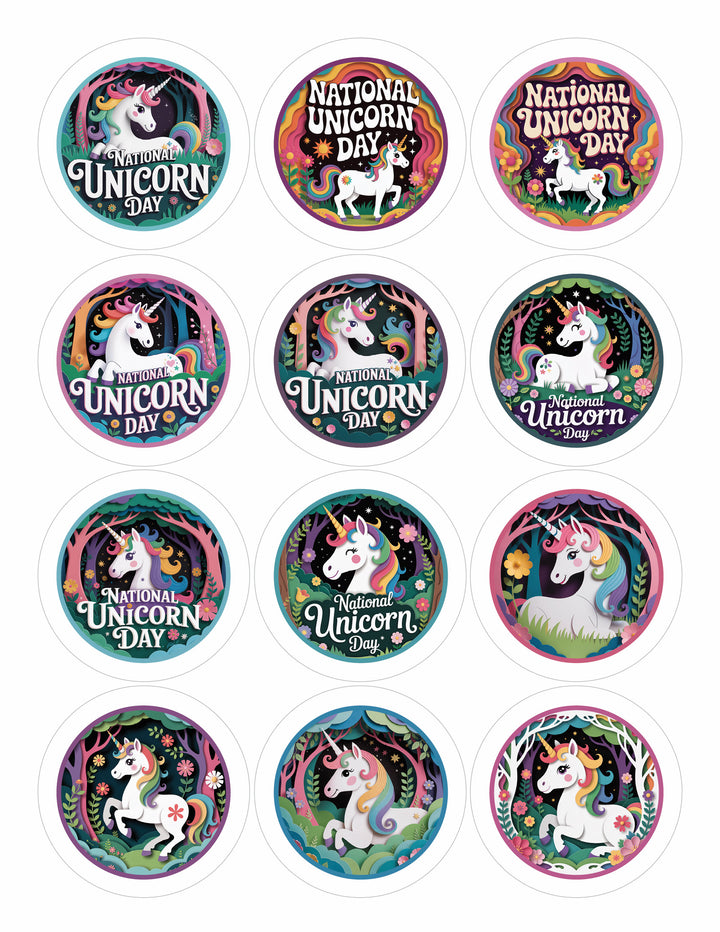 Unicorn Vibes: Stickers + Canva Graphics Kit
